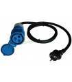 Toma CEE17 hembra a 230 V macho - Cable 40cm