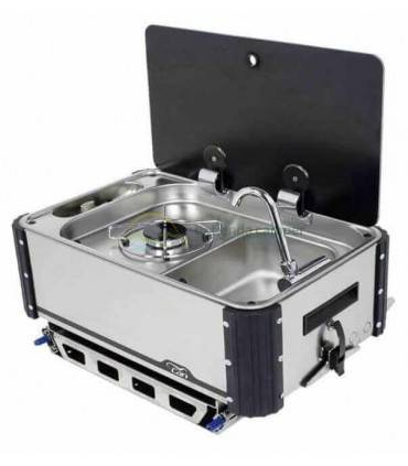 Cocina fregadero deslizante CAN con 1 fuego SL 1323LL vista 1