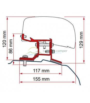 Soportes Fiamma F40 Van para Ford Custom L1