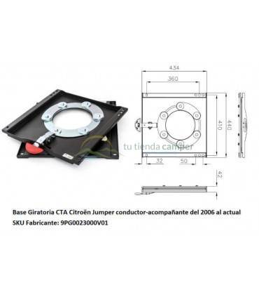 Base Giratoria CTA Citroën Jumper conductor-acompañante del 2006 al actual