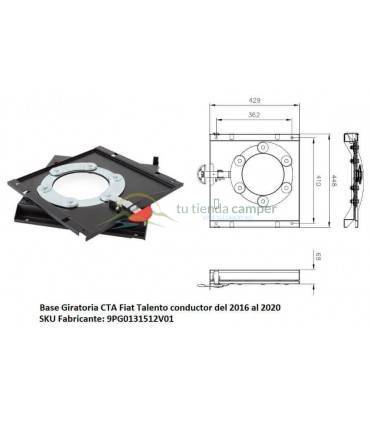 Base Giratoria CTA Fiat Talento conductor del 2016 al 2020