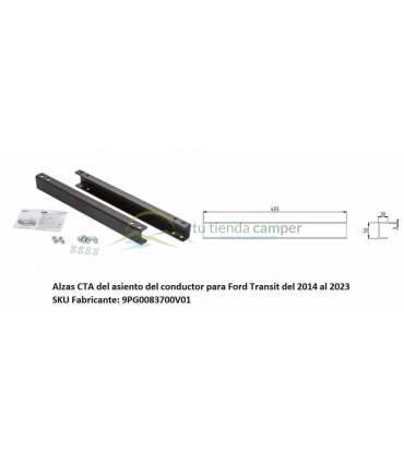 Alzas CTA del asiento del conductor para Ford Transit del 2014 al 2023