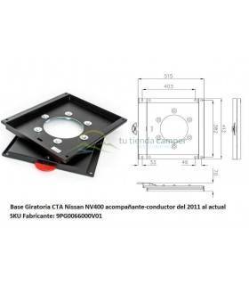 Base Giratoria CTA Nissan NV400 acompañante-conductor del 2011 al actual