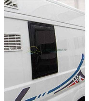 Ventana Polyplastic lateral opaca 566 x 650 mm
