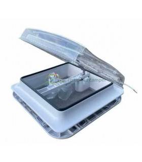 Claraboya Turbo Vent 32 con luz led Crystal 32x32 vista 1