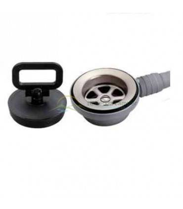 Desagüe de 90º 48mm Ø con tapón (19 - 25 mm)