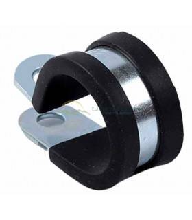 Abrazadera con revestimiento de goma