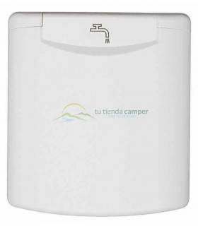 Bocana de agua con tapa magnética blanca