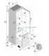 Nevera Compresor Vitrifrigo SLIM150 CHR 12-24V 150l (unidad refrigerante externa) medidas