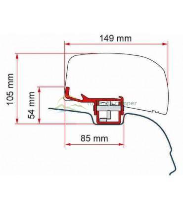 Soportes Fiamma F40 Van para T5-T6-T6.1, Soportes de la marca Fiamma, para el toldo modelo F40 Van, para montarlo en T5-T6-T6.1,